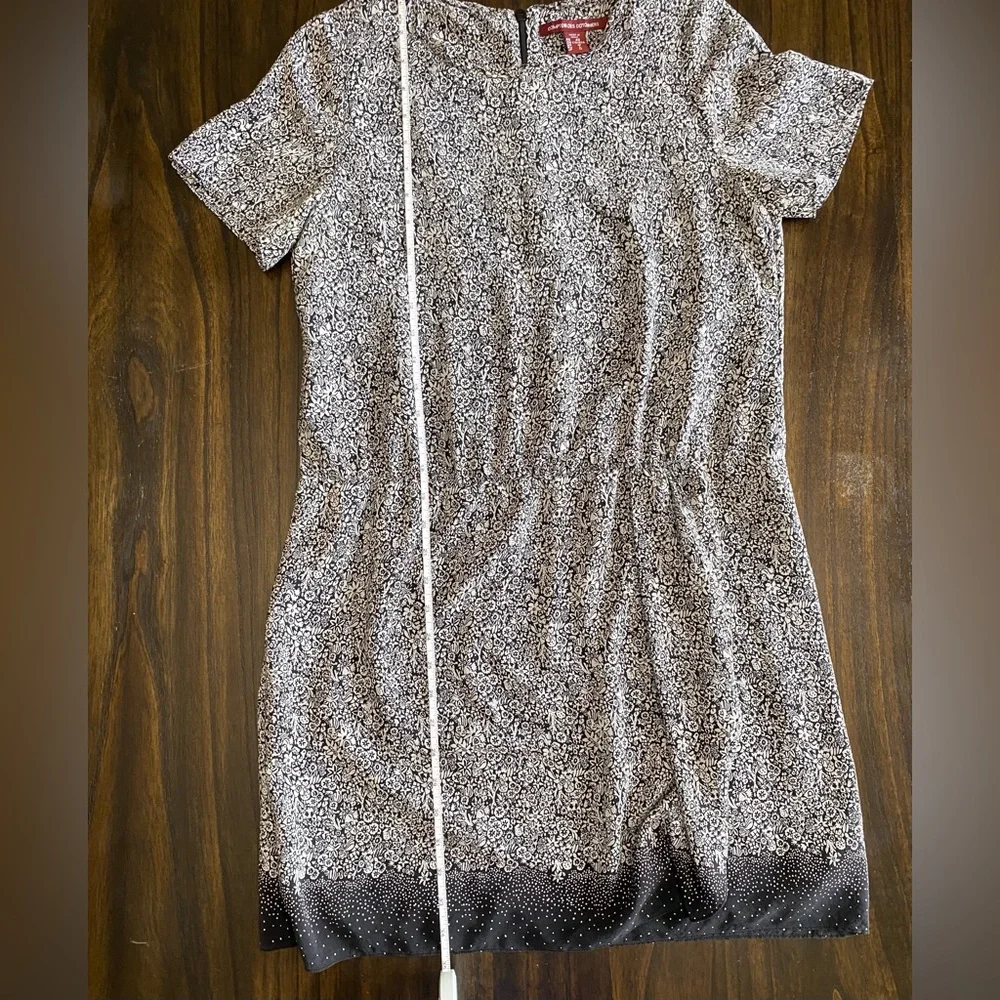 Comptoir des Cotonniers 100% Silk Floral Short Sleeve Dress FR 40 / US M